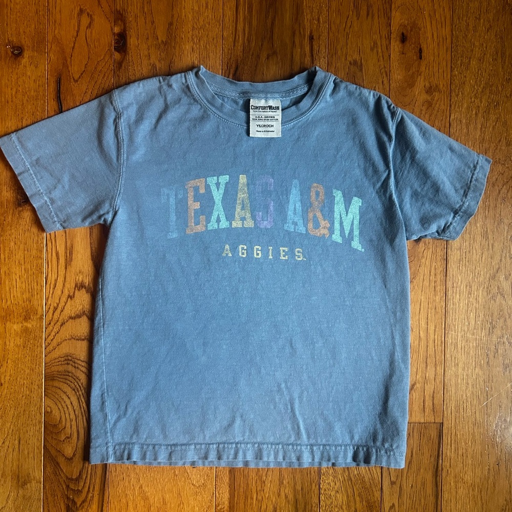 Texas A&M Kids Short Sleeve T-Shirt - Blue